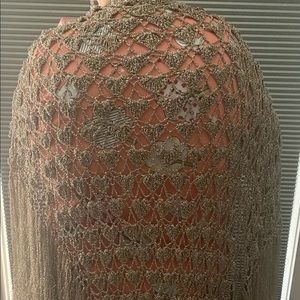 Gold mettalic shawl